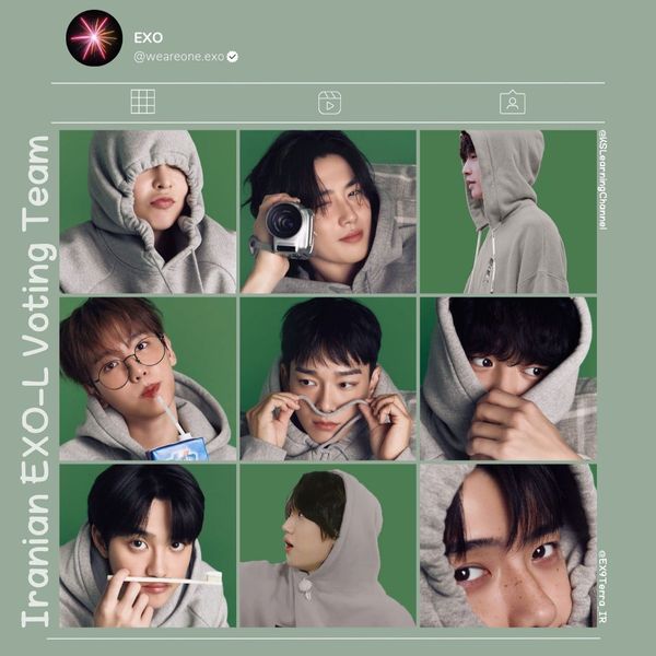 Signature photo of EXO capturing their charm