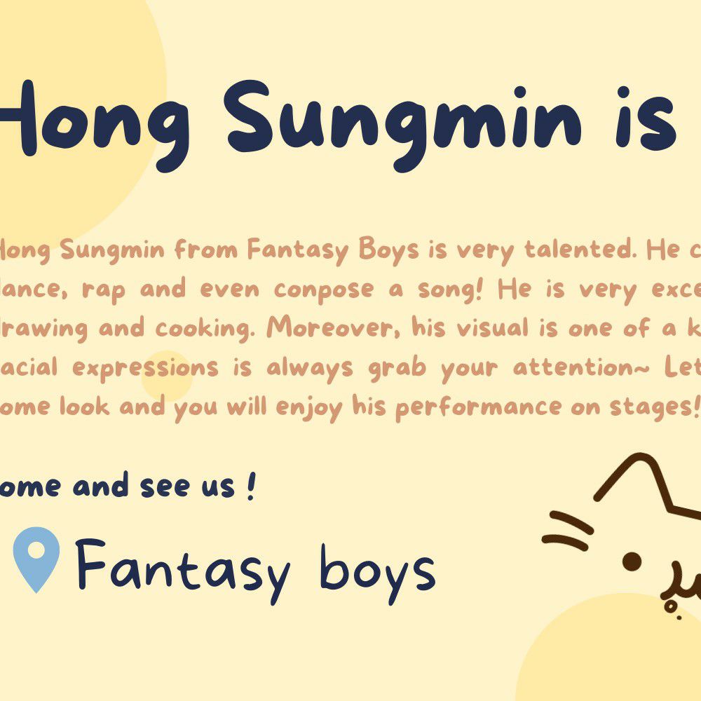 Behind-the-scenes cut of Hong Sungmin (FANTASY BOYS)