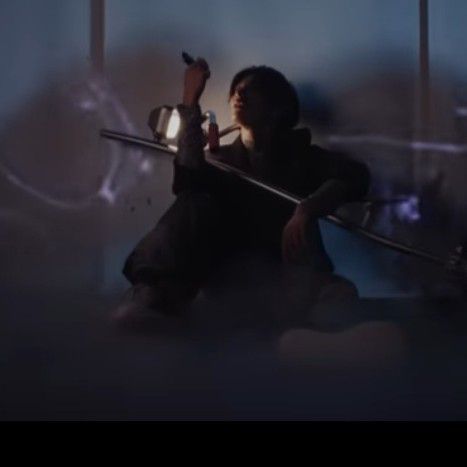 A moment captured by Stray Kids's fan