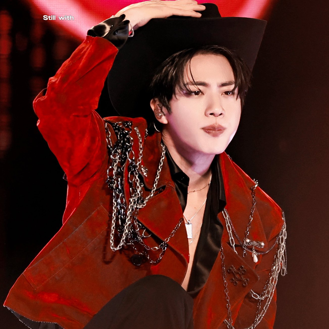 A moment captured by Jin (BTS)'s fan