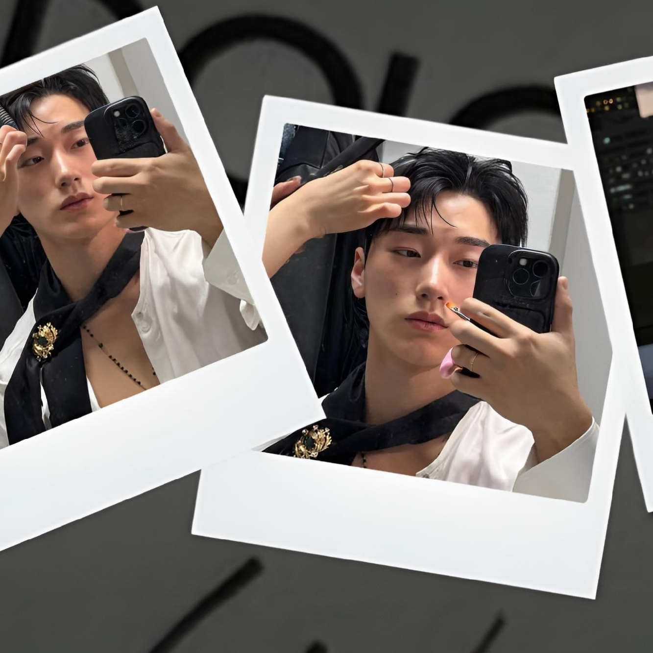 Momen yang diabadikan oleh penggemar San (ATEEZ)