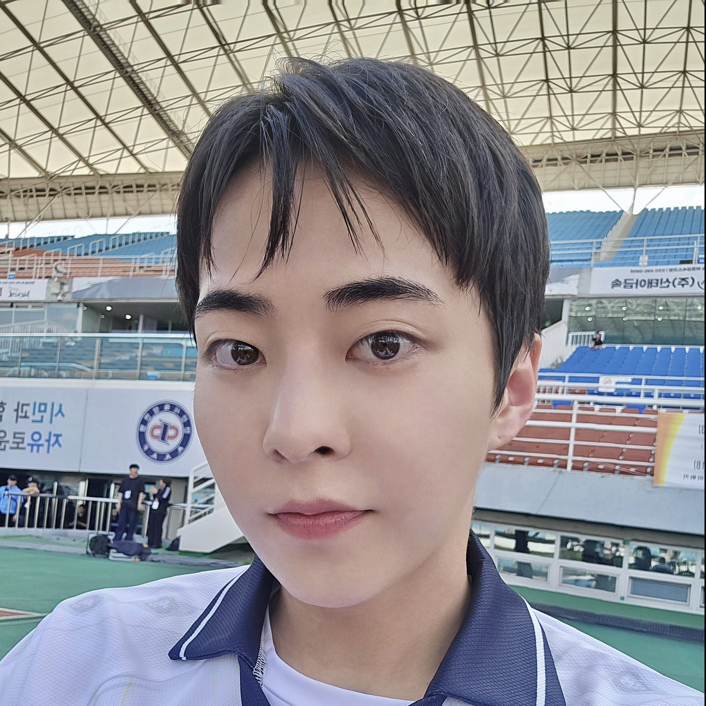 A moment captured by Xiumin (EXO)'s fan