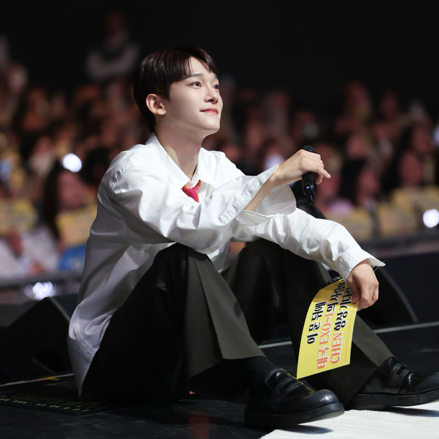 Recent activity shot of Chen (EXO)