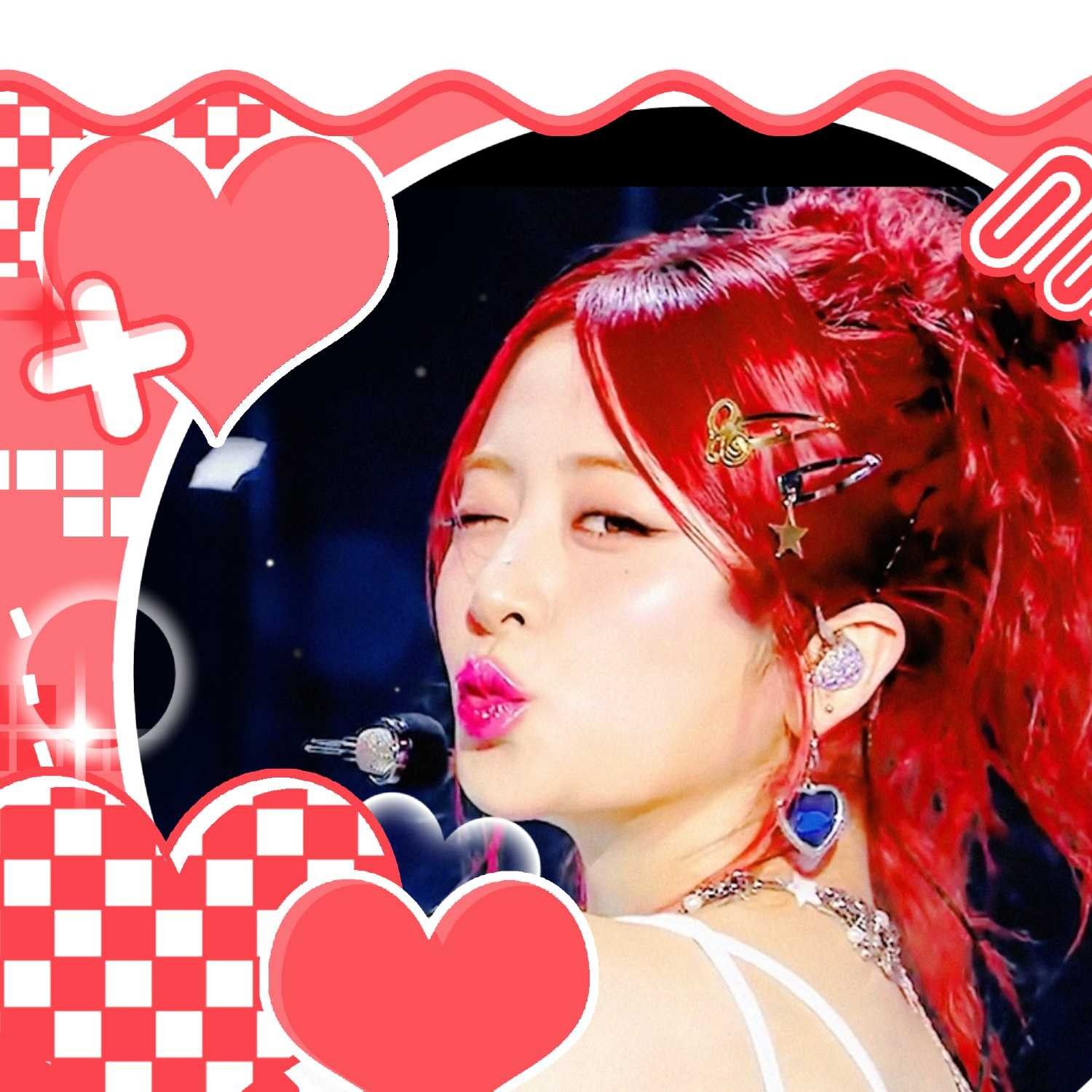 Recent activity shot of Huh Yunjin (LE SSERAFIM)