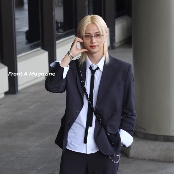 Recent activity shot of Felix (Stray Kids)