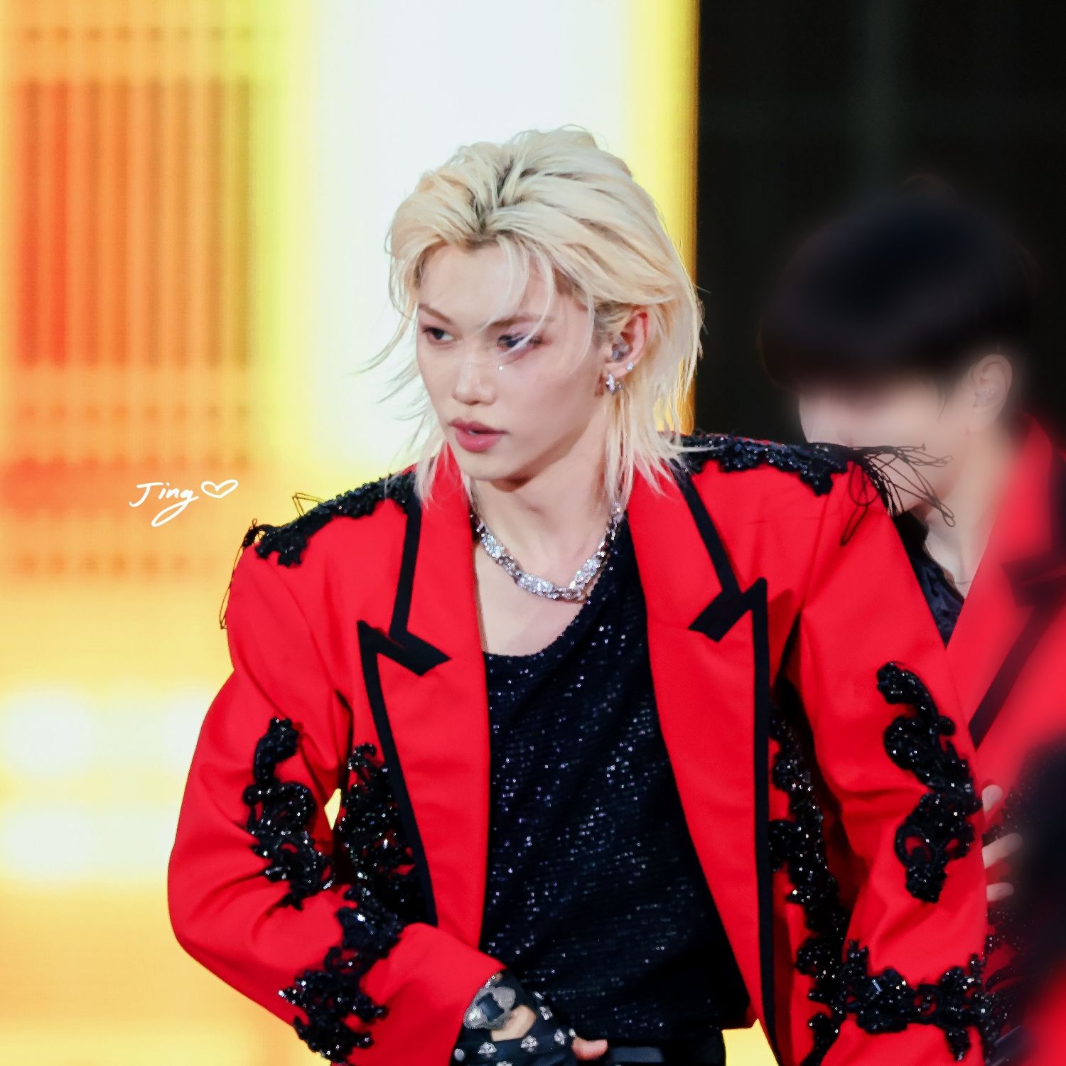 A moment captured by Felix (Stray Kids)'s fan