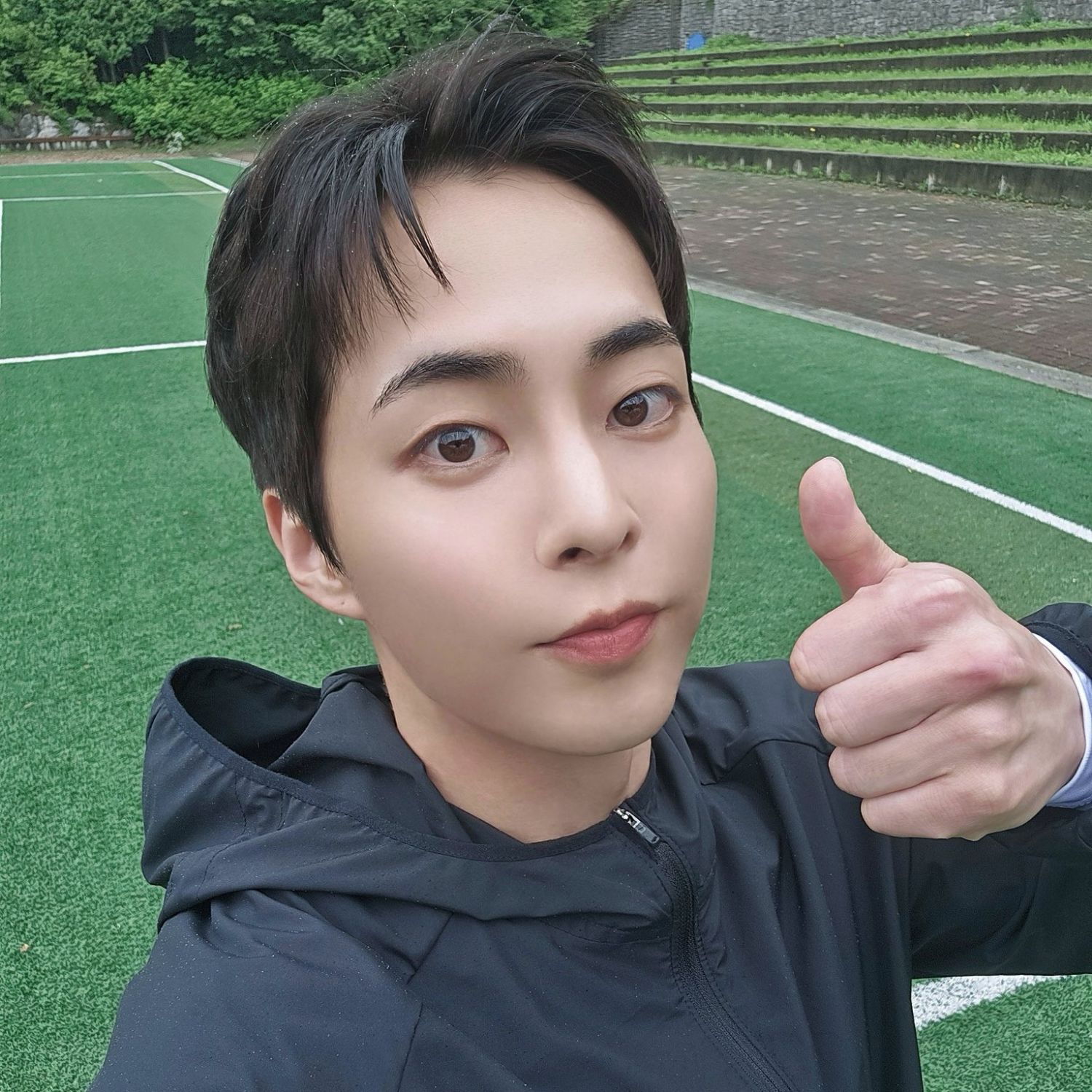 A moment captured by Xiumin (EXO)'s fan