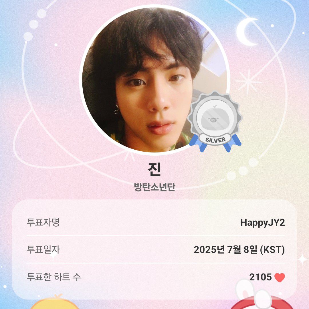 Recent activity shot of Jin (BTS)