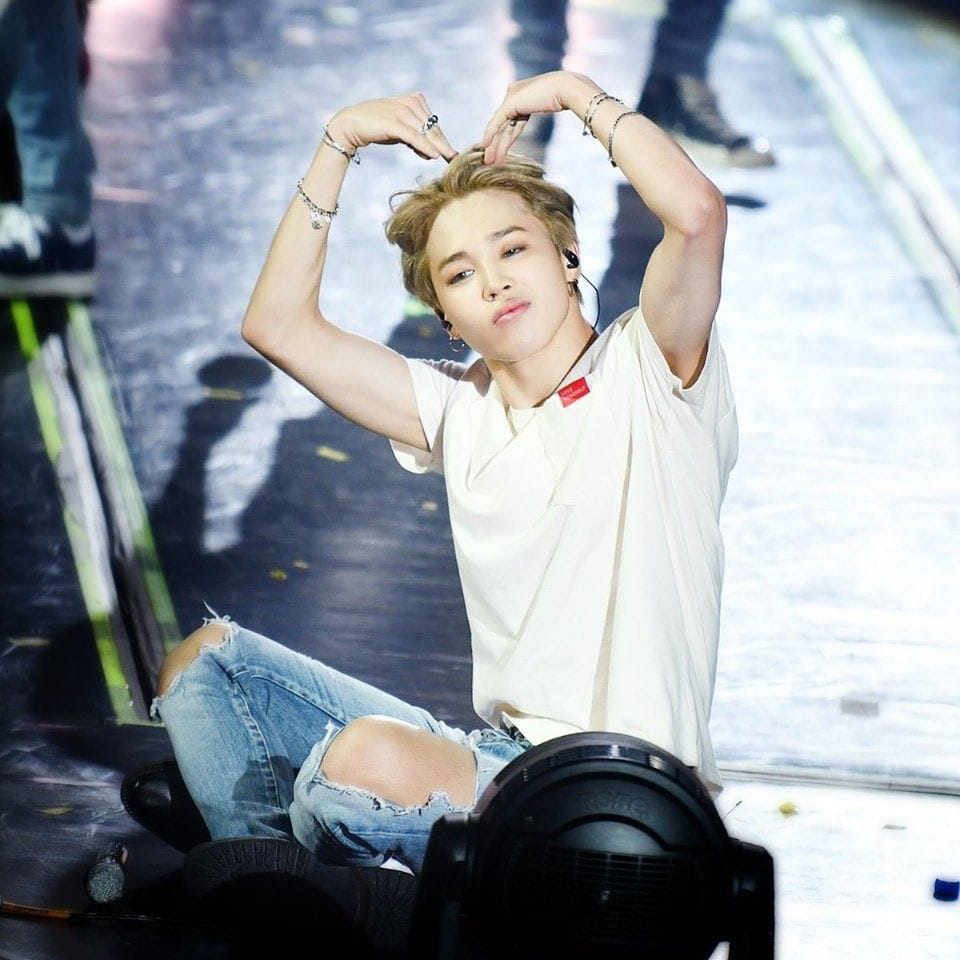 Recent activity shot of Jimin (BTS)