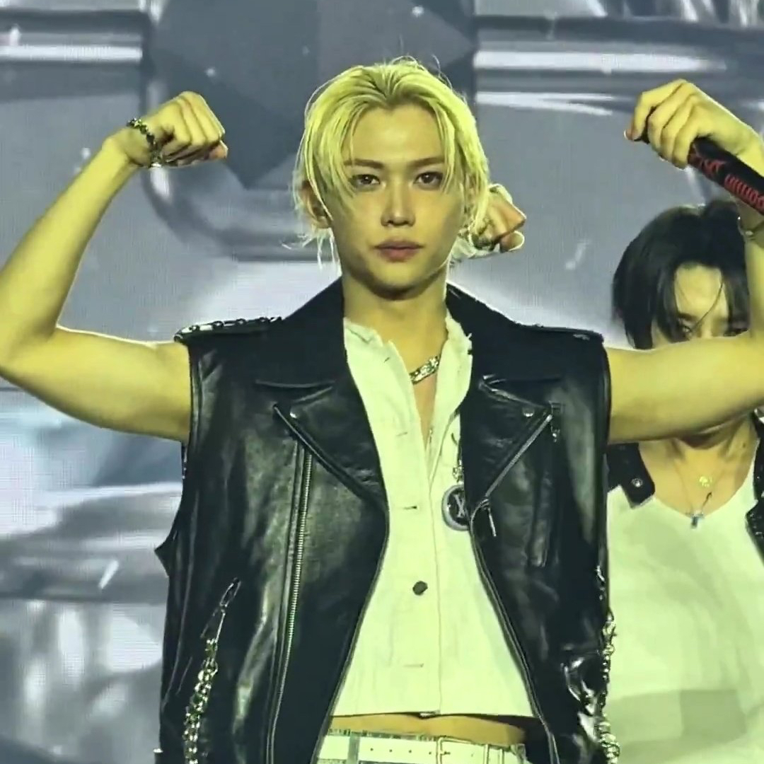 A moment captured by Felix (Stray Kids)'s fan