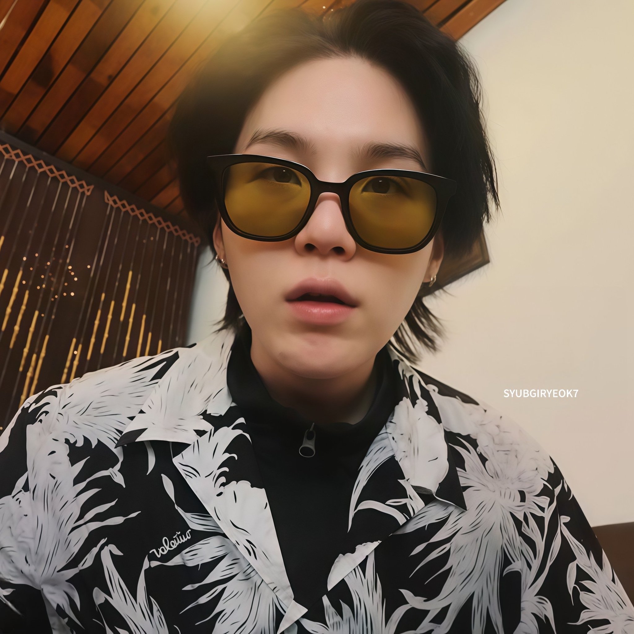 A moment captured by SUGA (BTS)'s fan