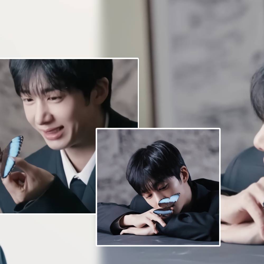 A moment captured by Hyungwon (MONSTA X)'s fan
