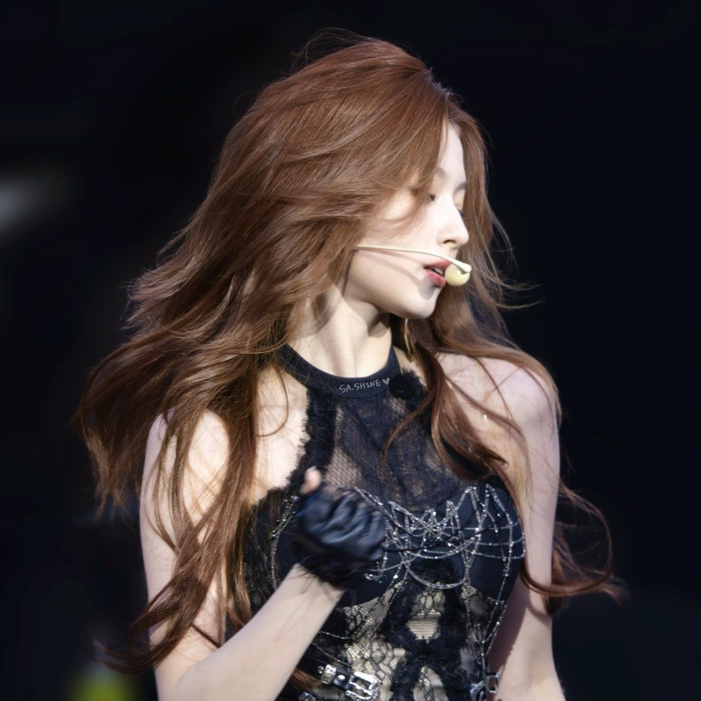 A moment captured by Sana (TWICE)'s fan