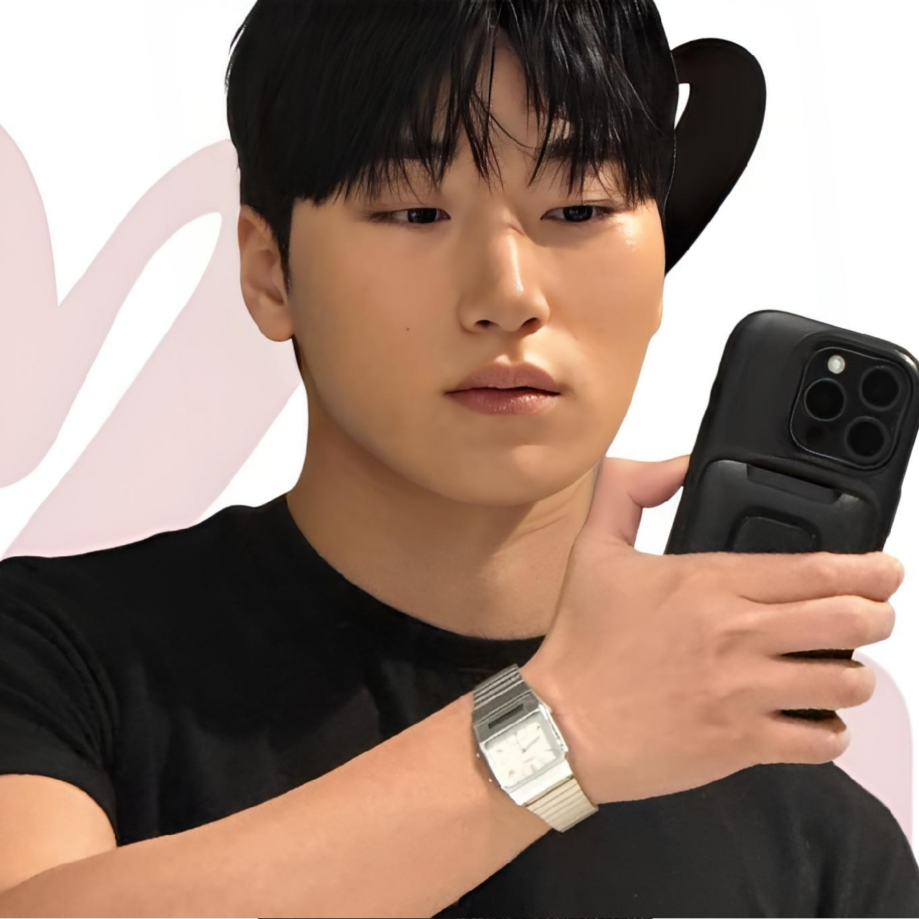 A moment captured by San (ATEEZ)'s fan
