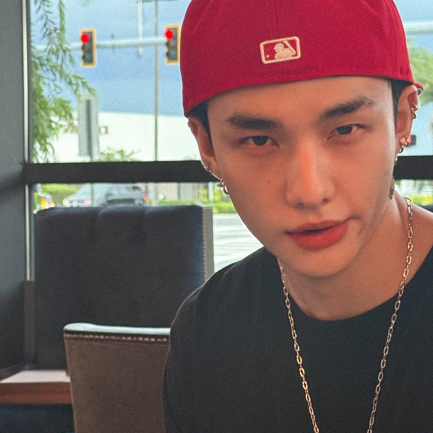 Recent activity shot of Hyunjin (Stray Kids)
