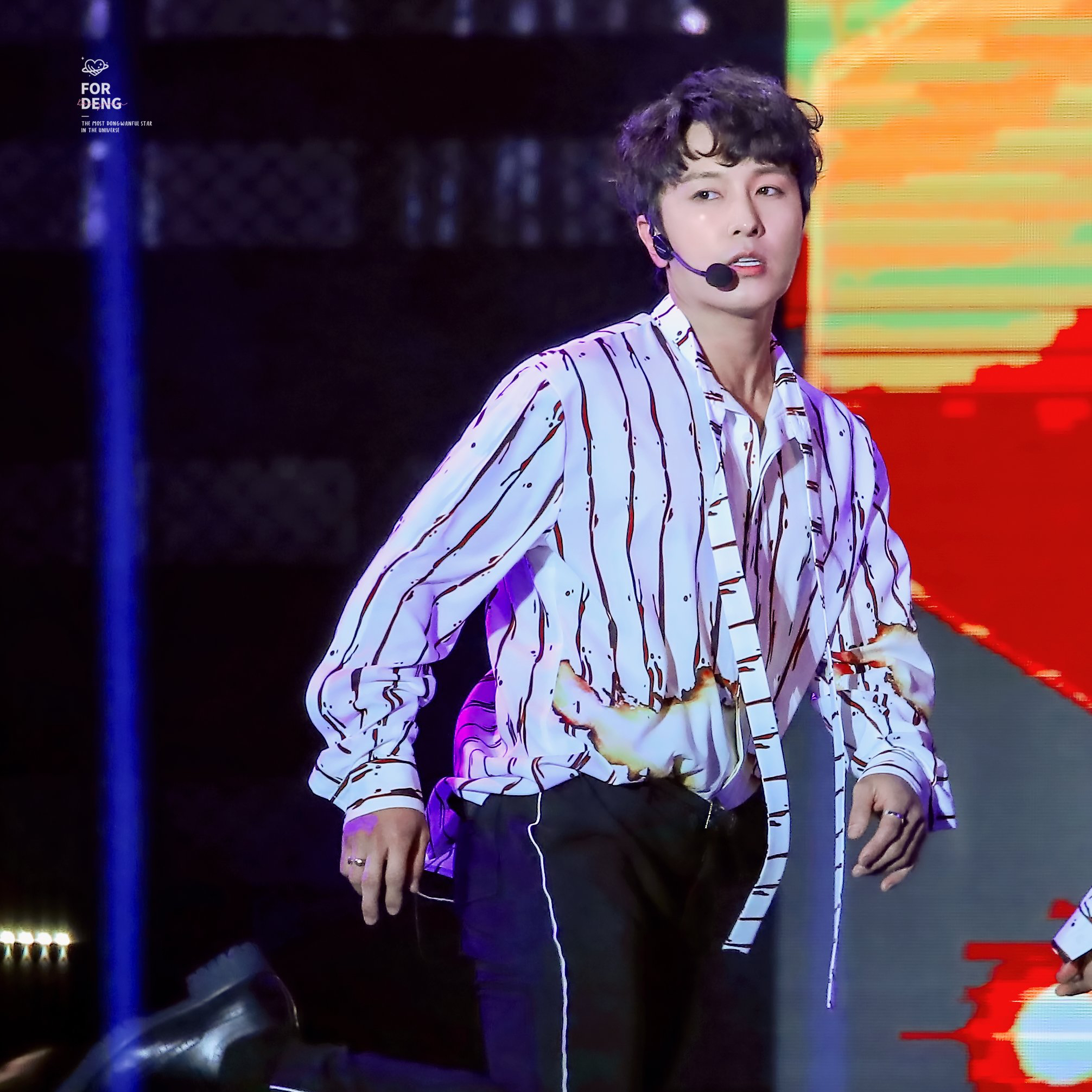 Recent activity shot of Kim Dongwan (SHINHWA)