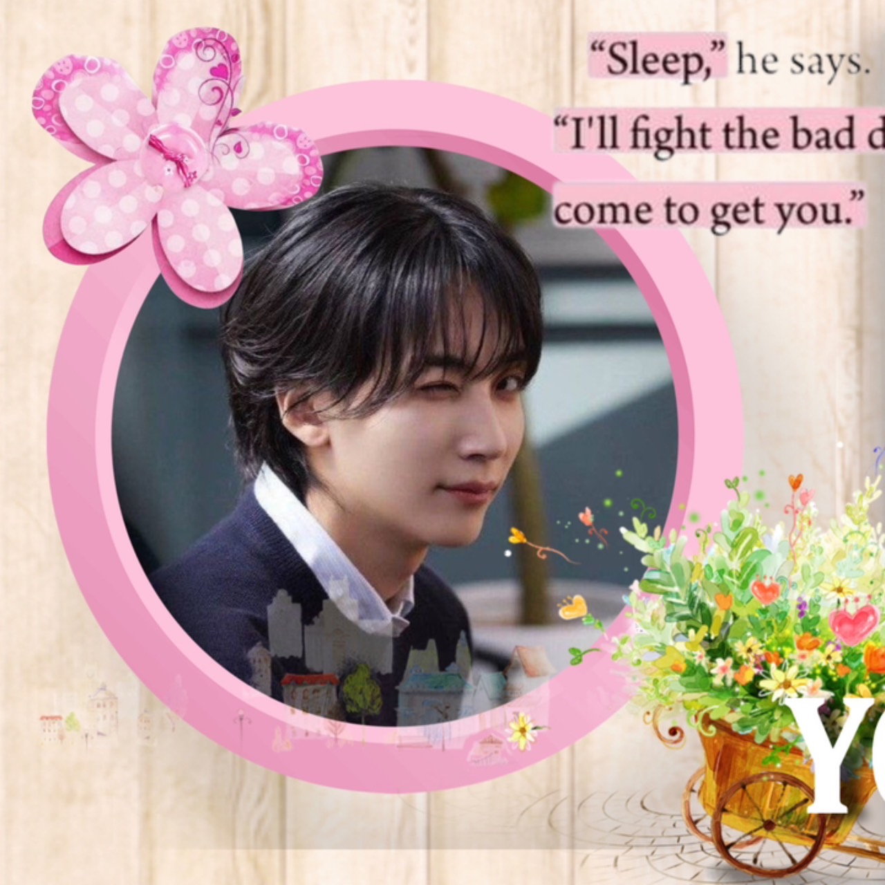 A moment captured by Jeonghan (SEVENTEEN)'s fan