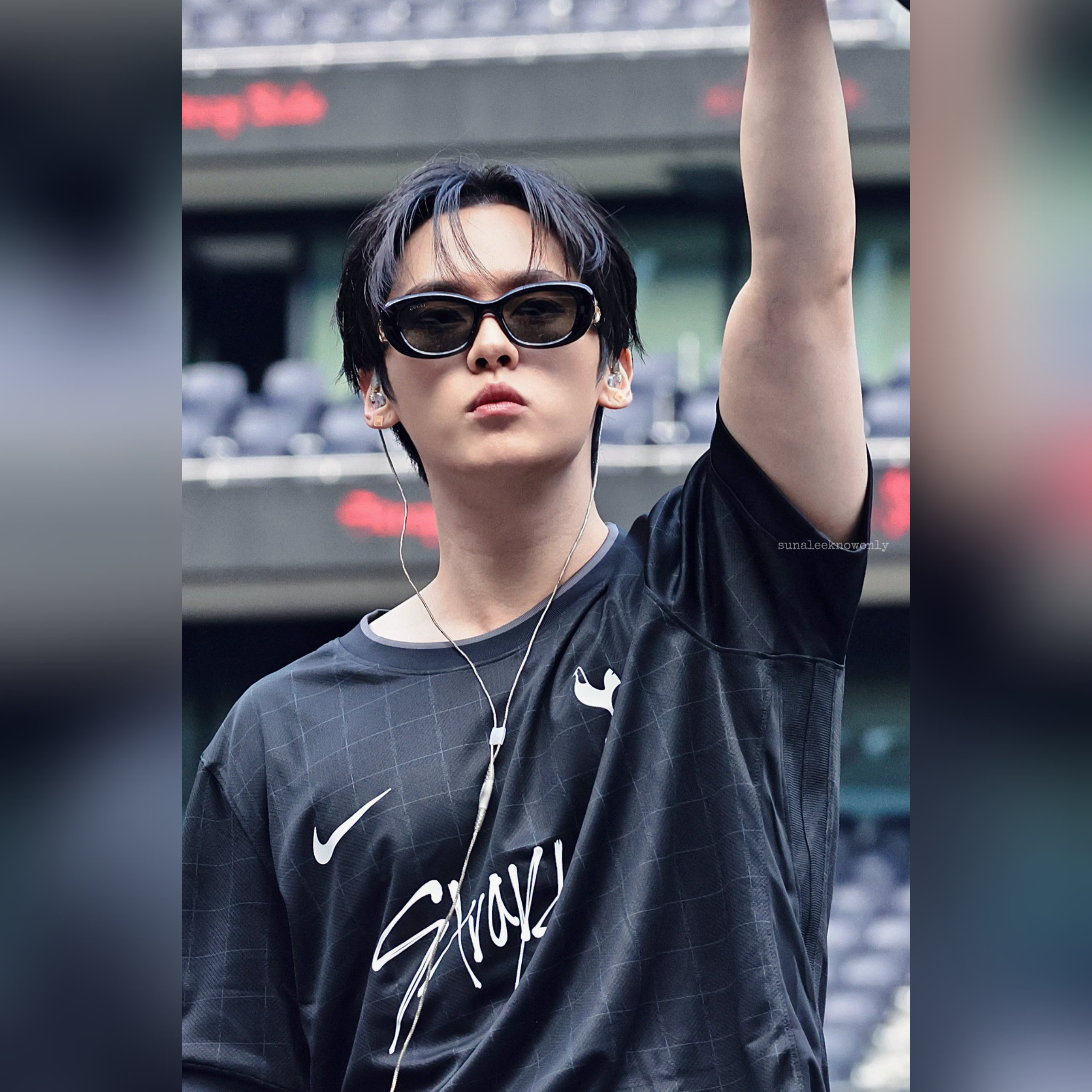 Recent activity shot of Lee Know (Stray Kids)