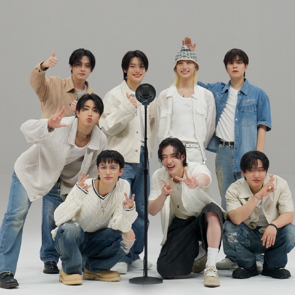 A moment captured by Stray Kids's fan