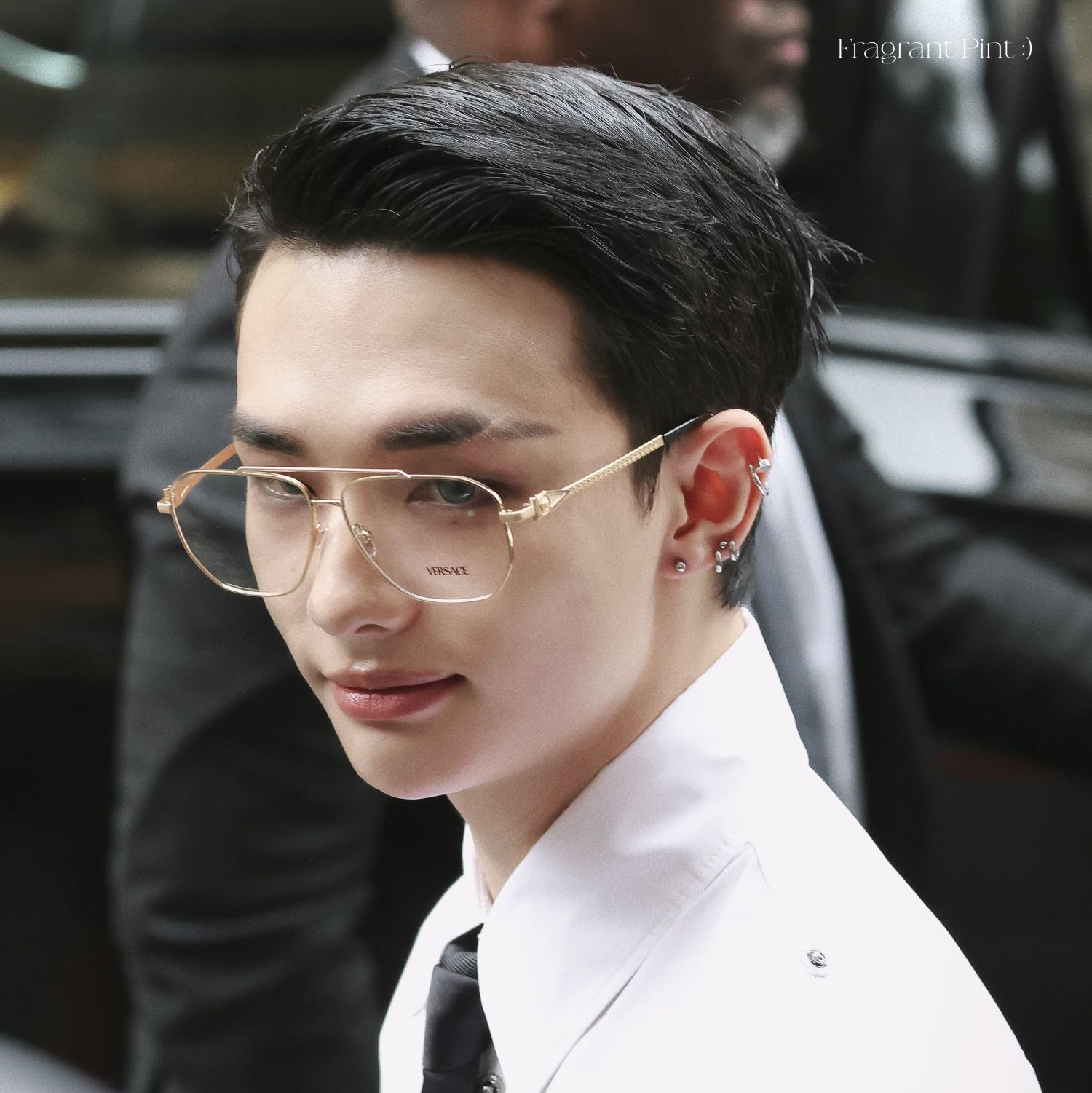 A moment captured by Hyunjin (Stray Kids)'s fan