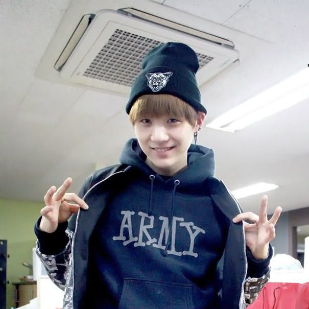 Recent activity shot of SUGA (BTS)