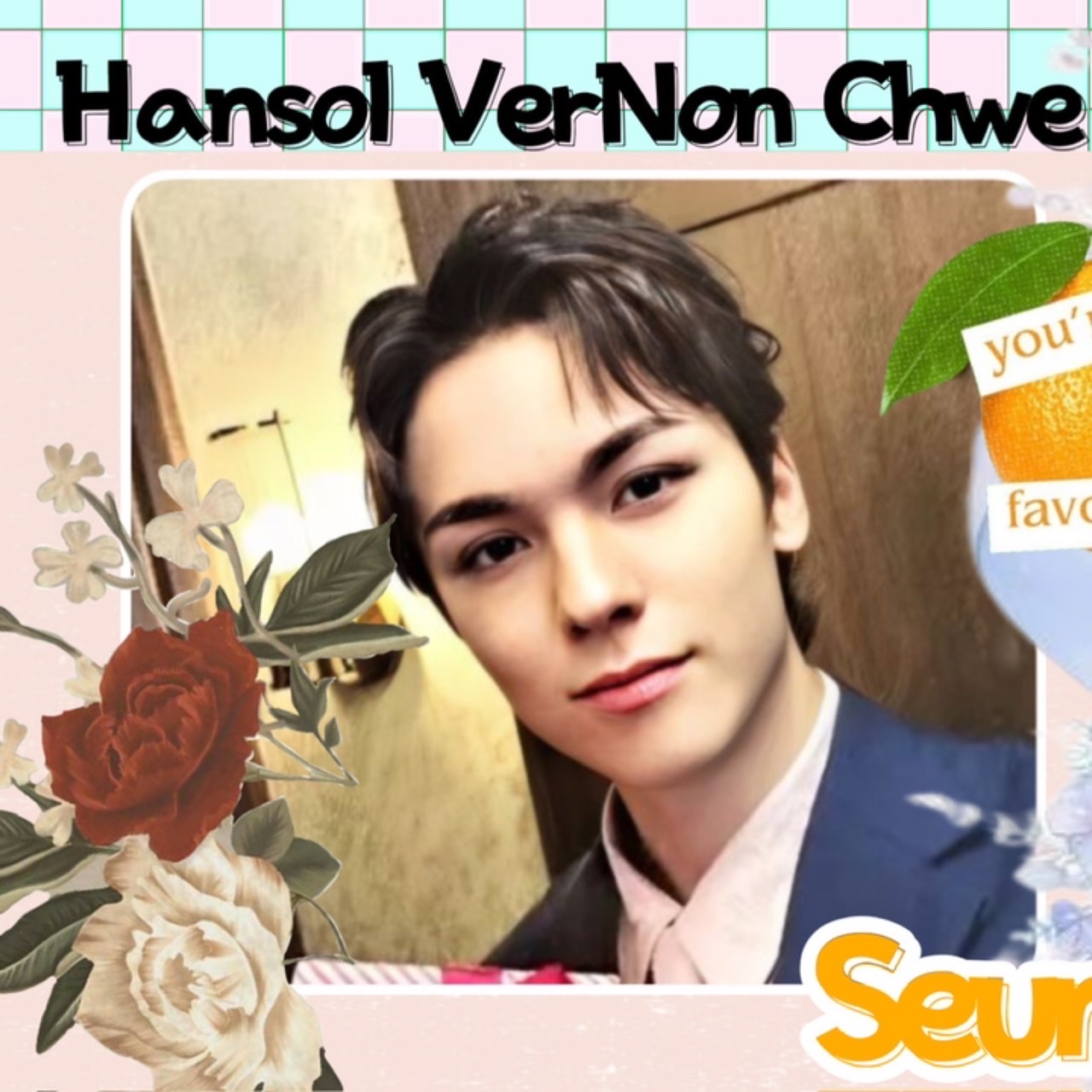 A moment captured by Vernon (SEVENTEEN)'s fan
