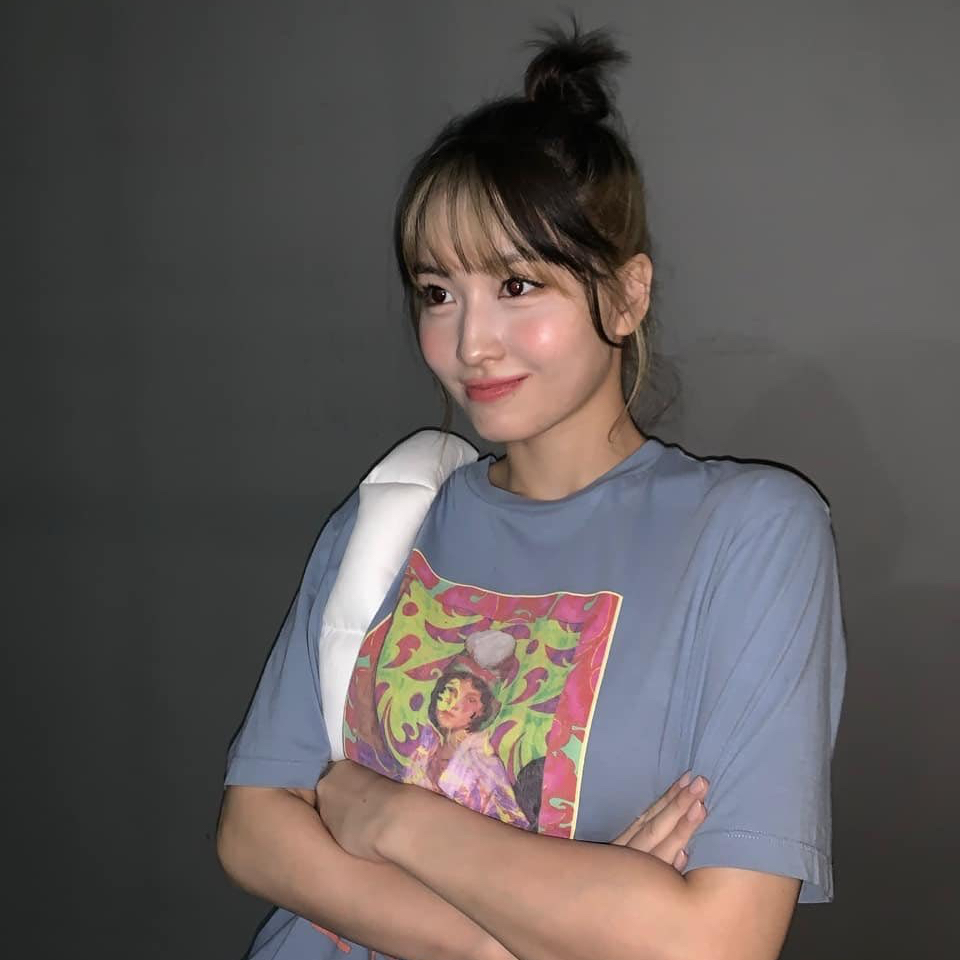 Recent activity shot of Momo (TWICE)