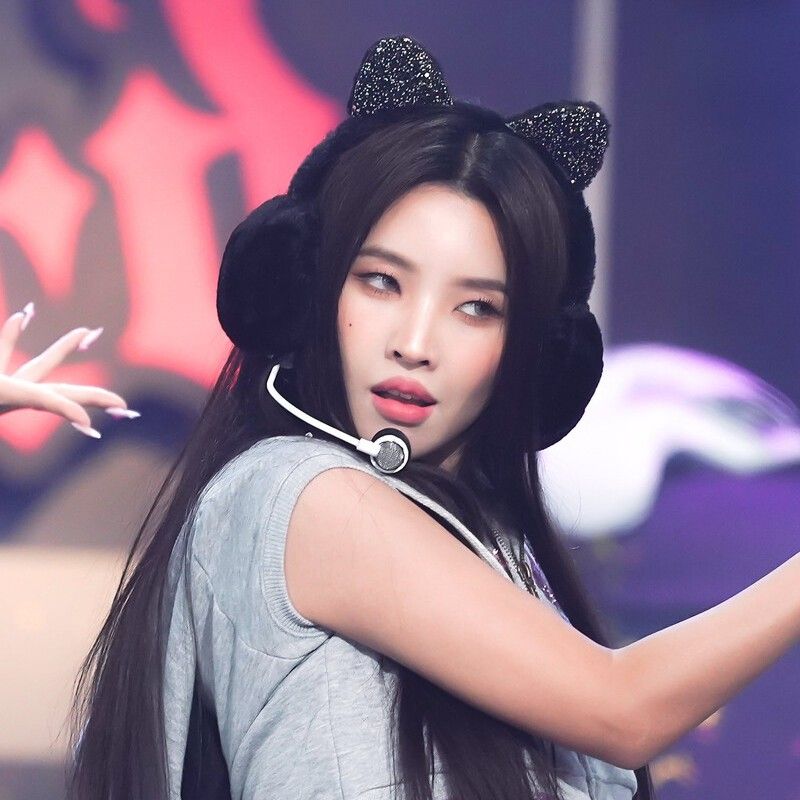 A moment captured by Soyeon (i-dle)'s fan