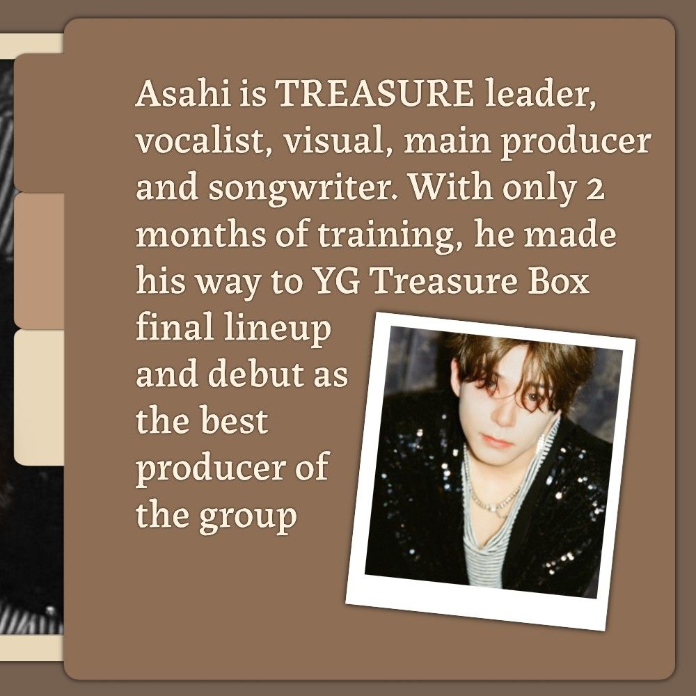 Asahi (TREASURE)的幕後花絮