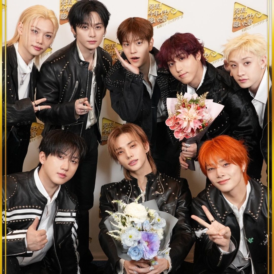 A moment captured by Stray Kids's fan