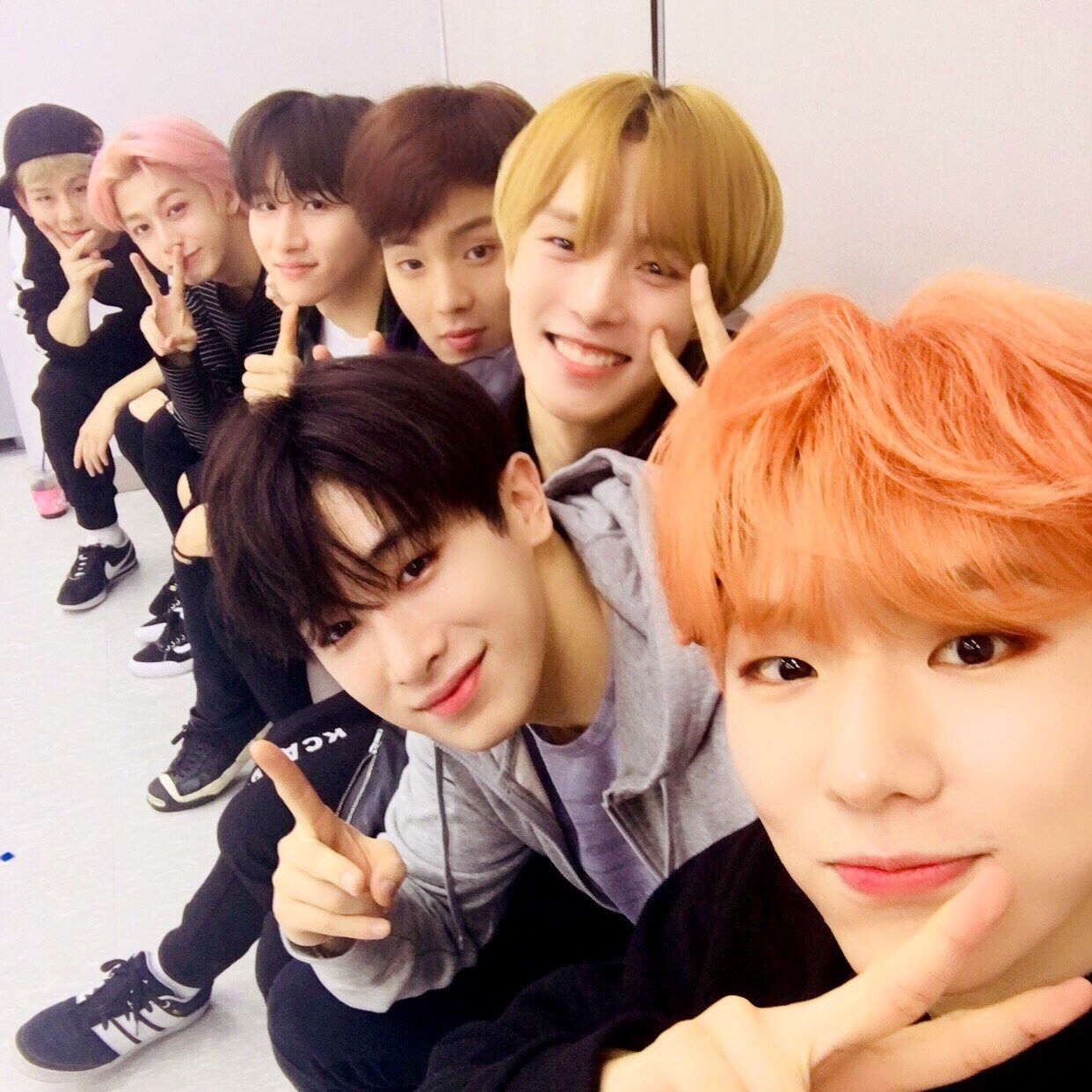 A moment captured by MONSTA X's fan