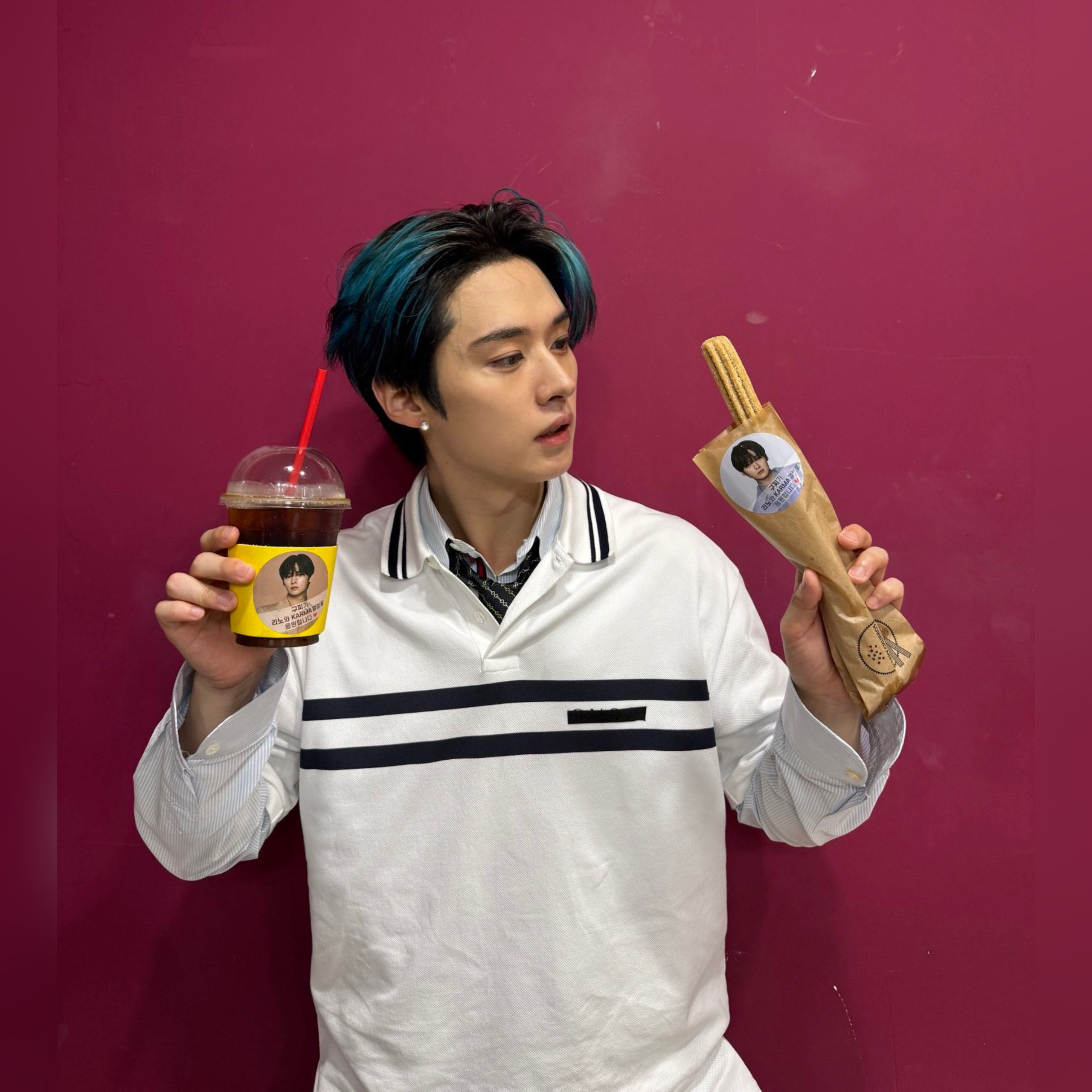 Recent activity shot of Lee Know (Stray Kids)