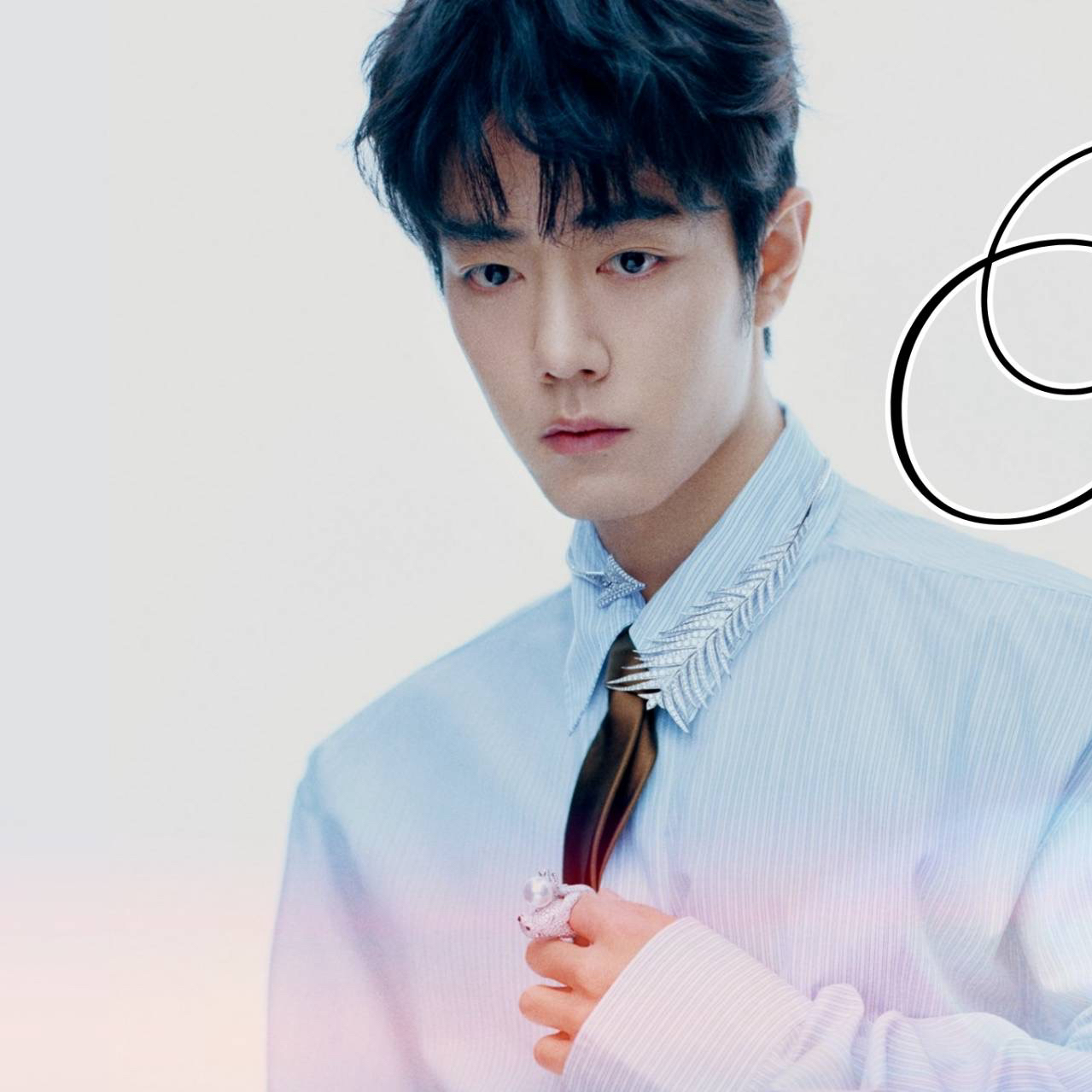 A moment captured by Xiao Zhan's fan