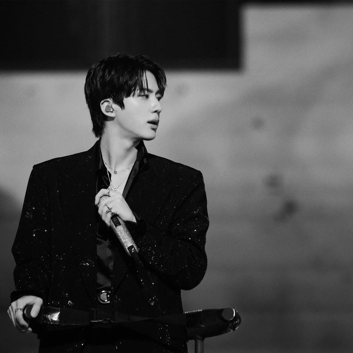 Recent activity shot of Jin (BTS)