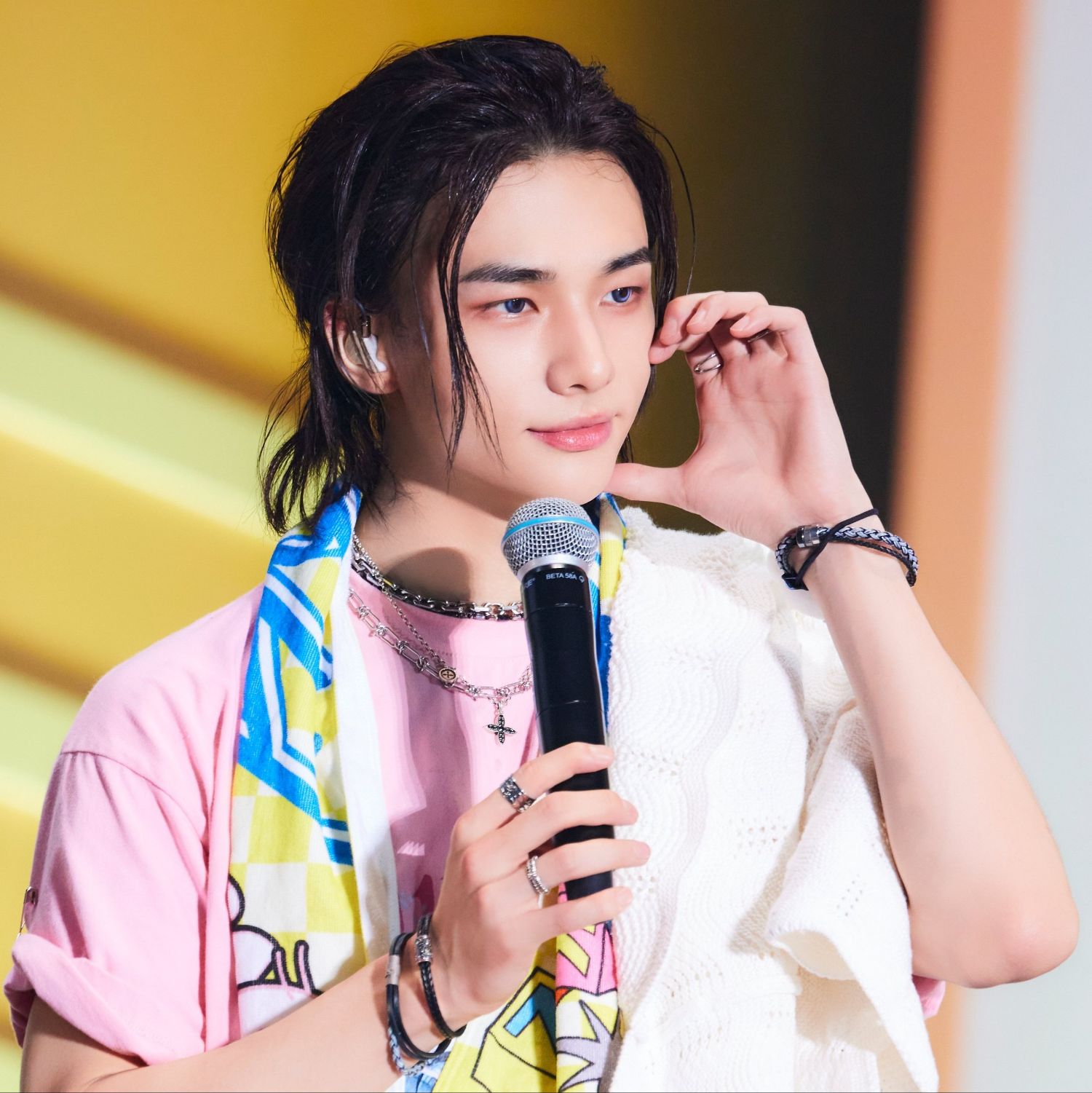 A moment captured by Hyunjin (Stray Kids)'s fan