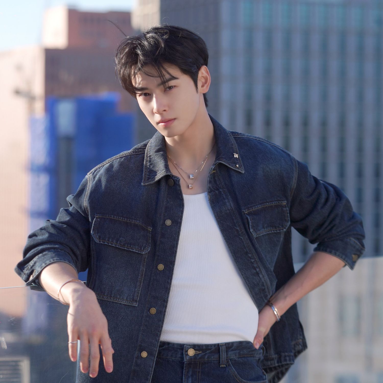Recent activity shot of Eunwoo (ASTRO)