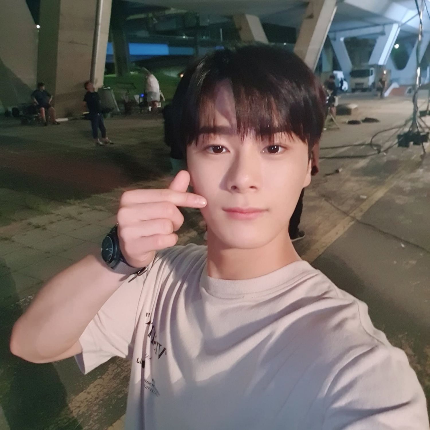 A moment captured by Moonbin (ASTRO)'s fan