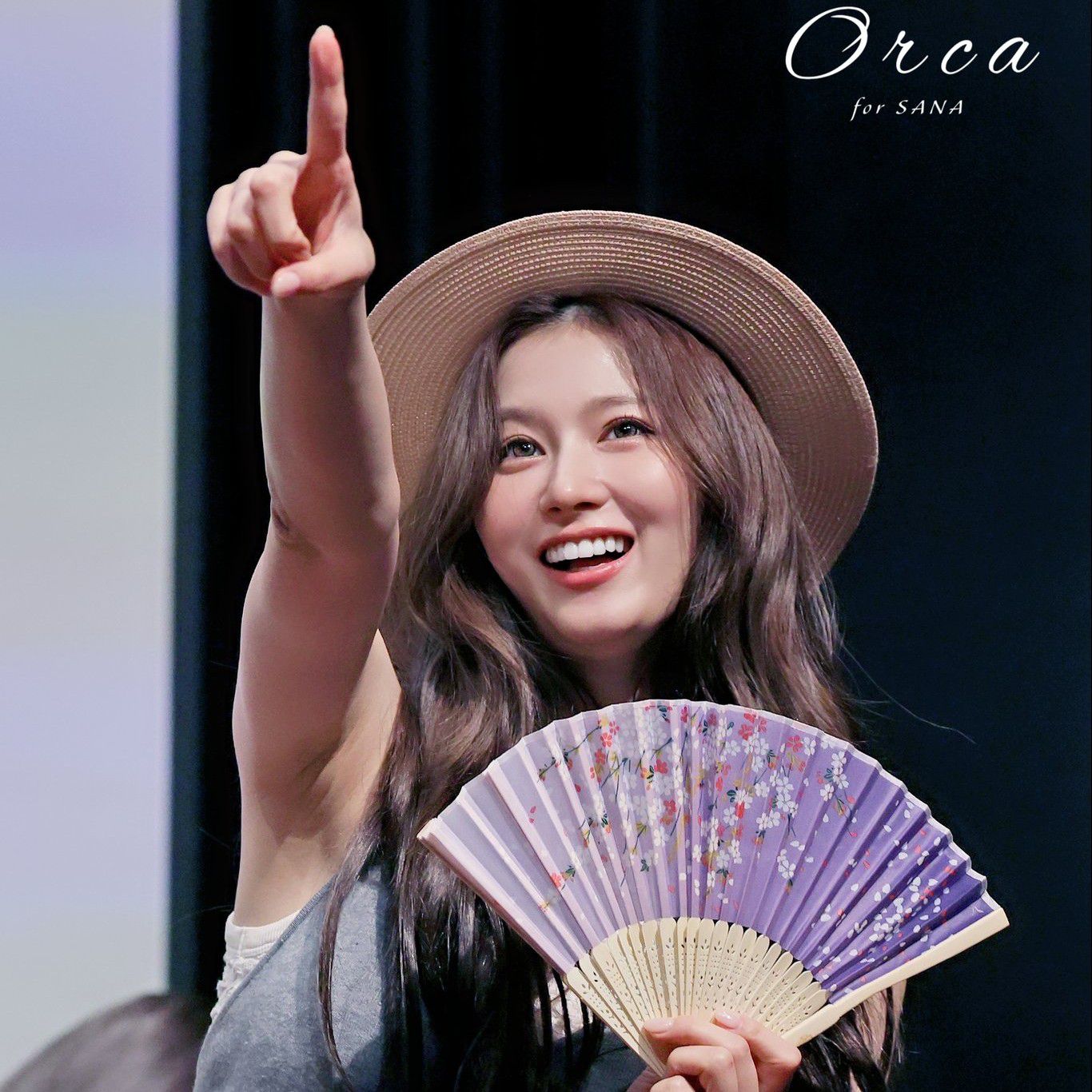 A moment captured by Sana (TWICE)'s fan