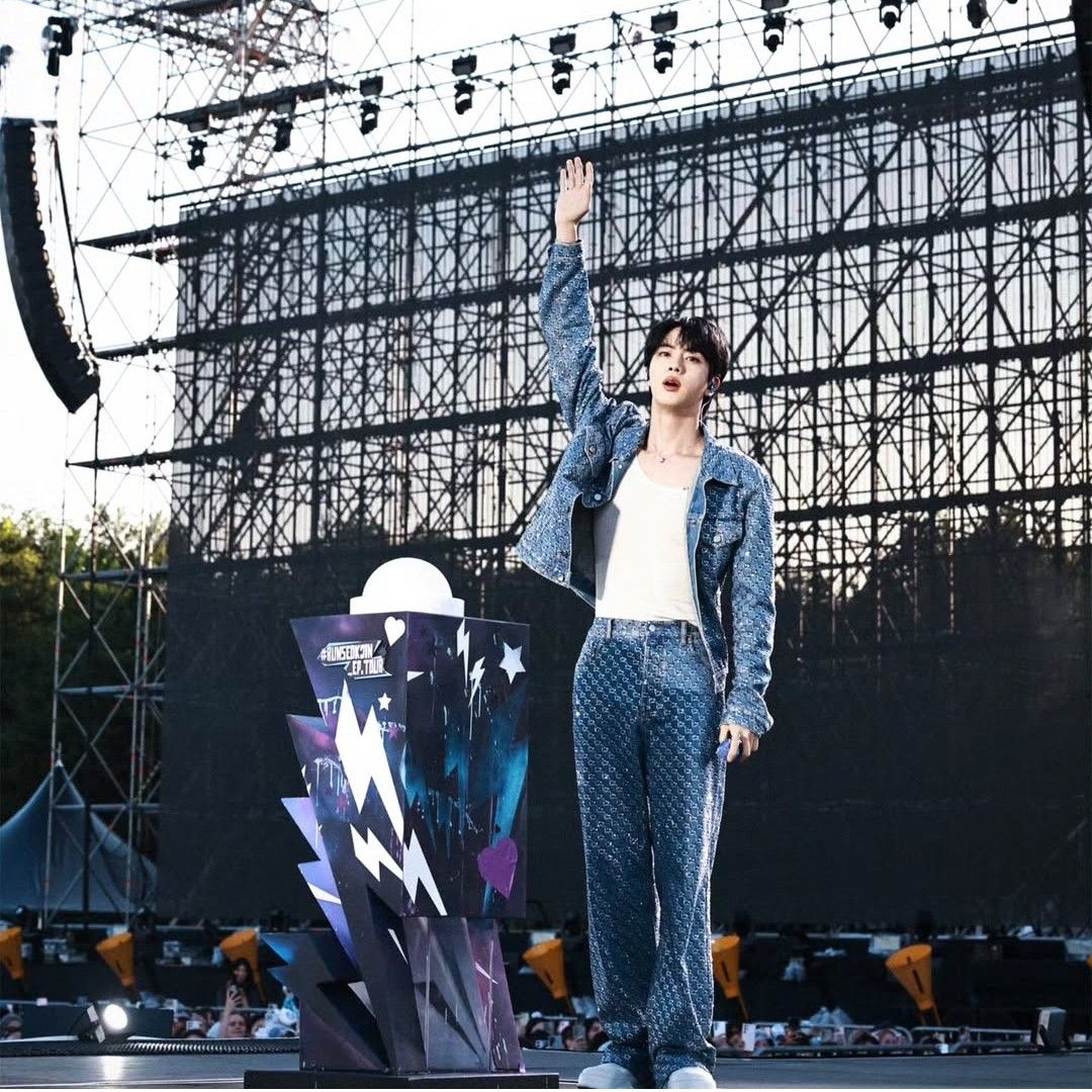 Recent activity shot of Jin (BTS)