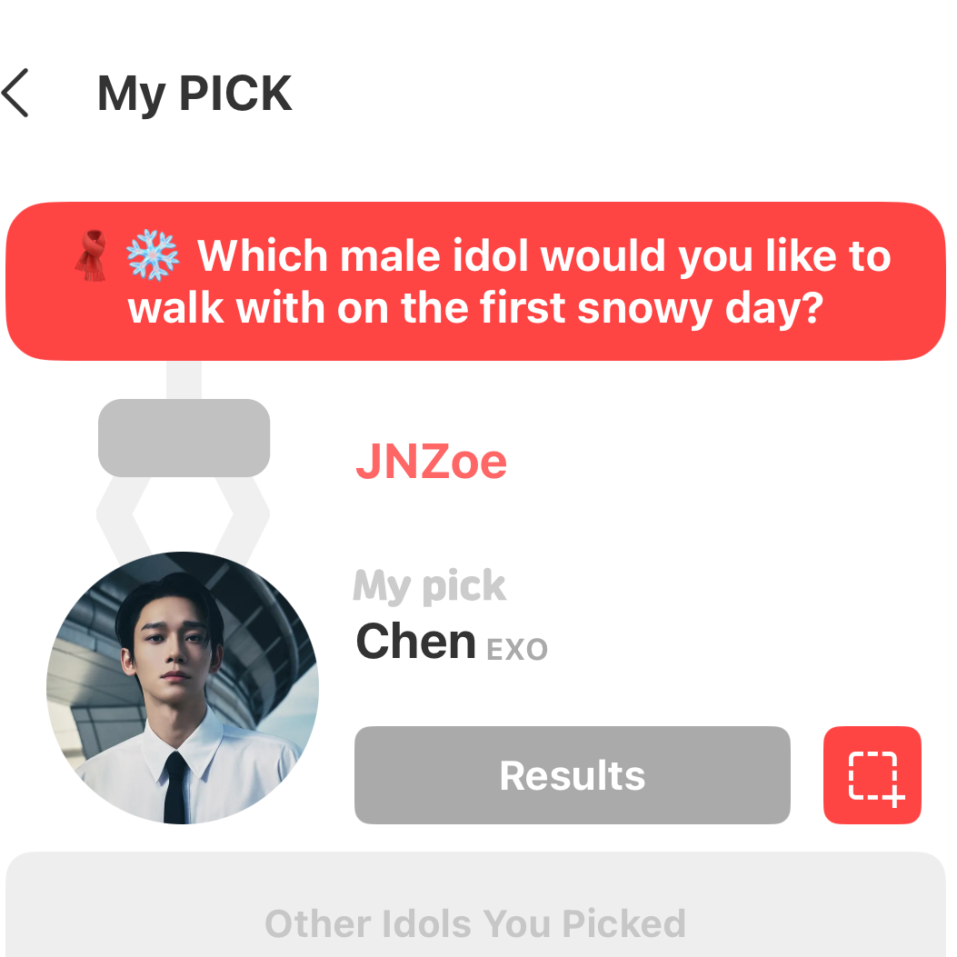 Recent activity shot of Chen (EXO)