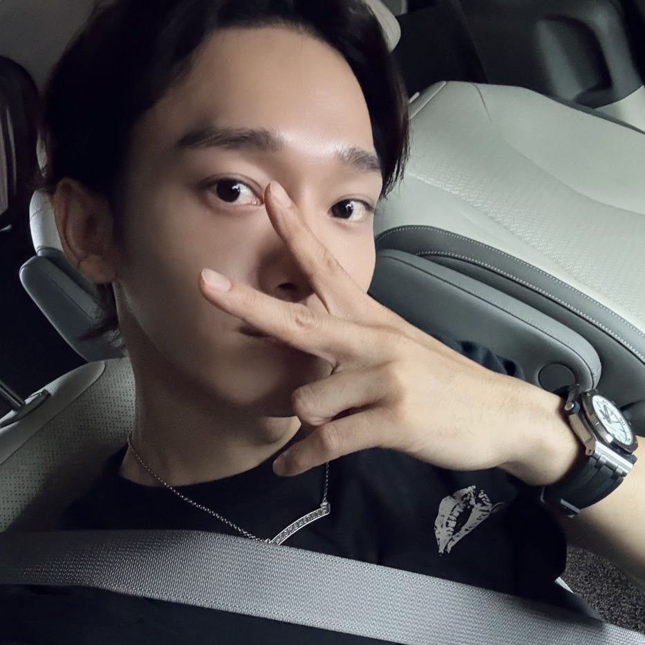 Recent activity shot of Chen (EXO)