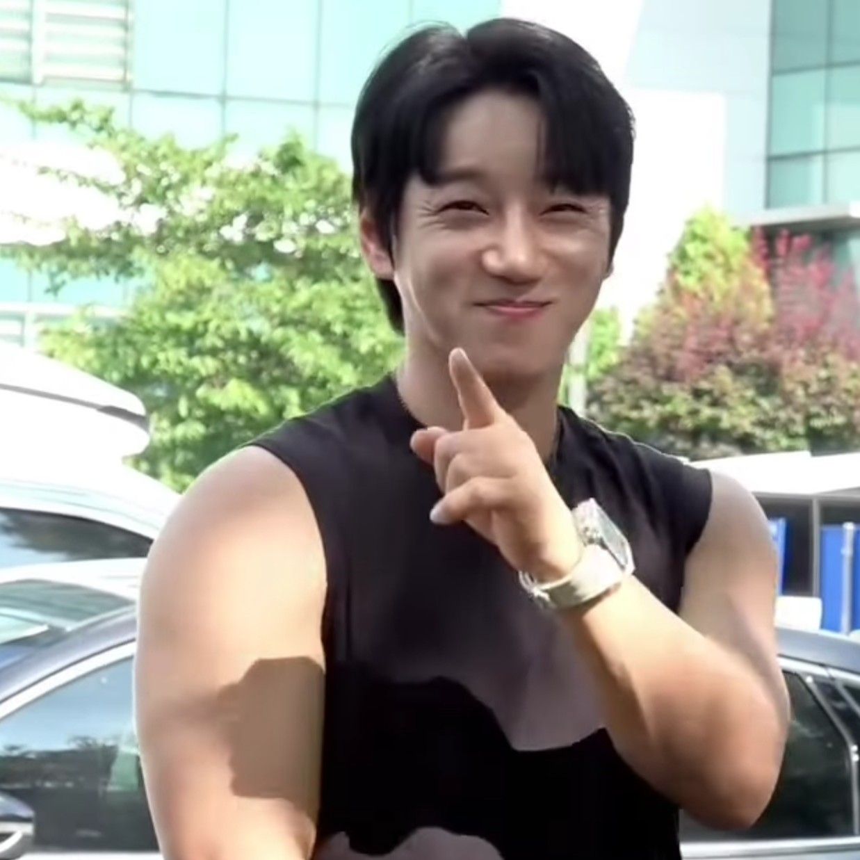 A moment captured by Hwang Chiyeol's fan