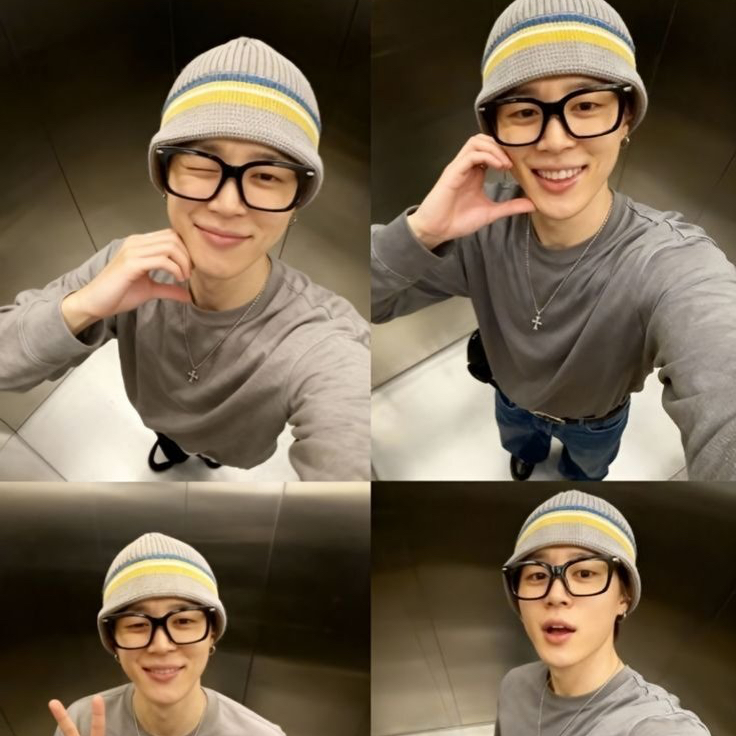 Recent activity shot of Jimin (BTS)
