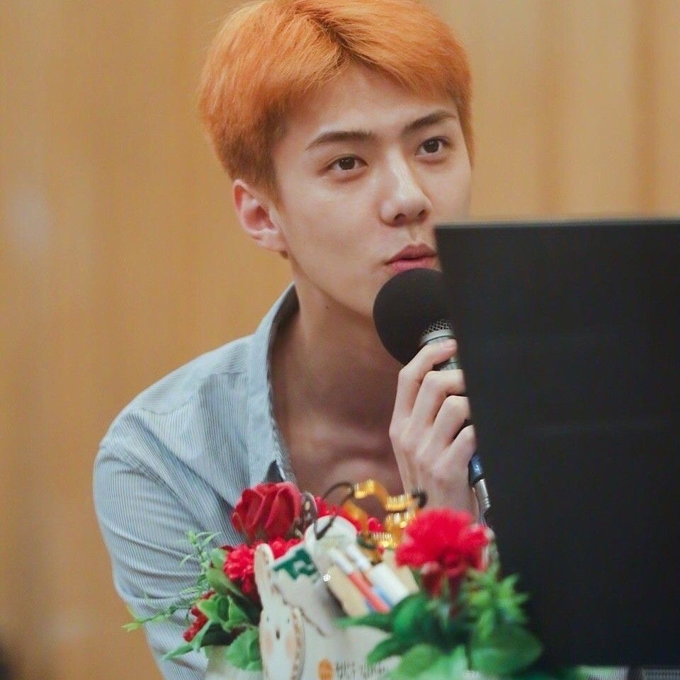 Foto aktivitas terbaru Sehun (EXO)
