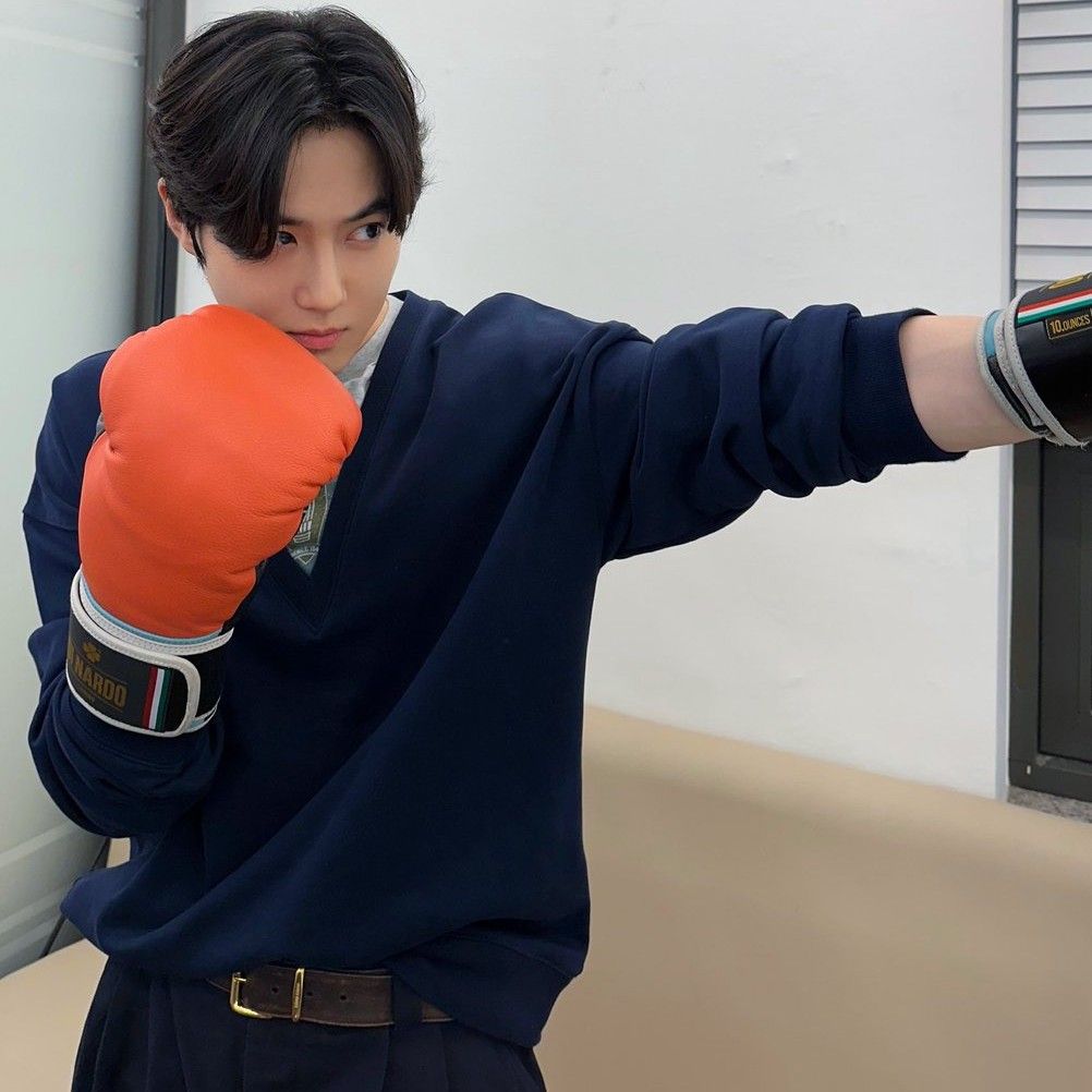 Recent activity shot of Suho (EXO)