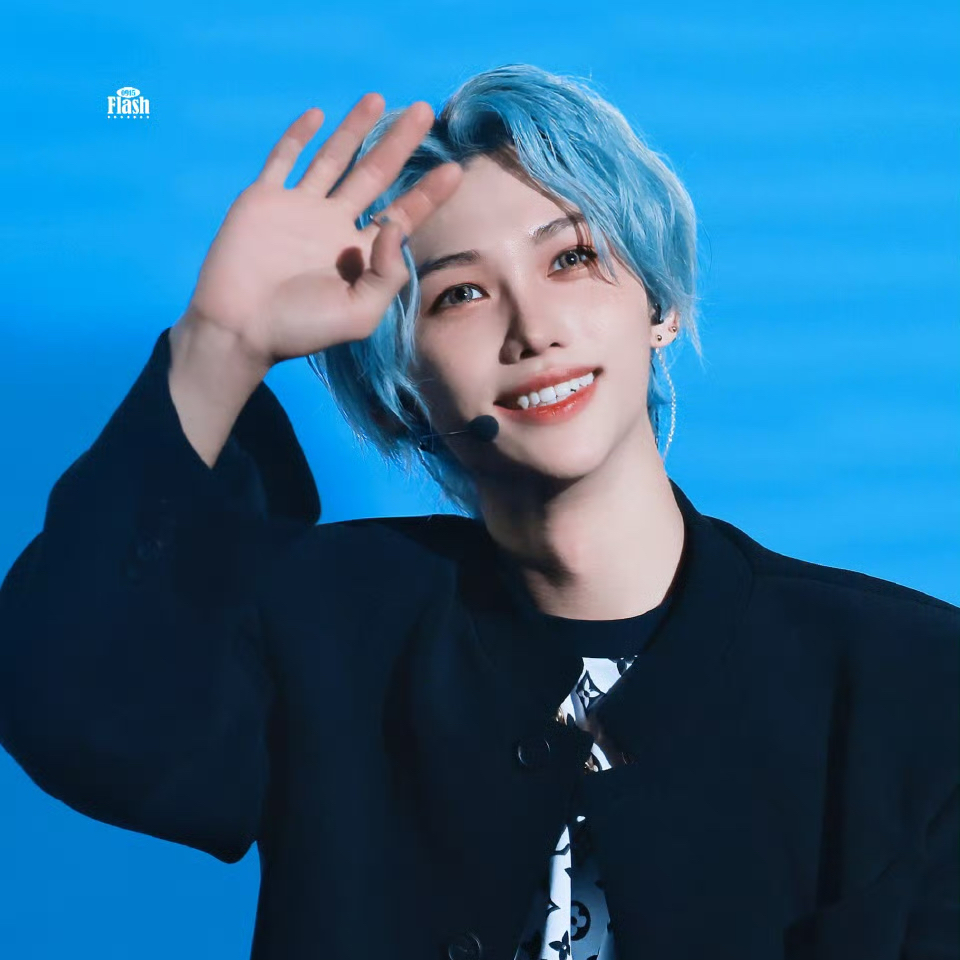 A moment captured by Felix (Stray Kids)'s fan