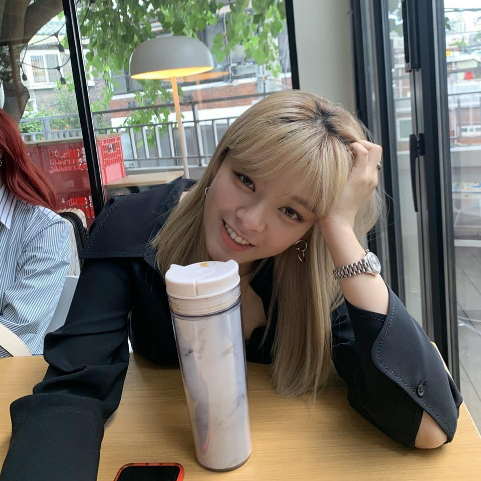 Recent activity shot of Jeongyeon (TWICE)