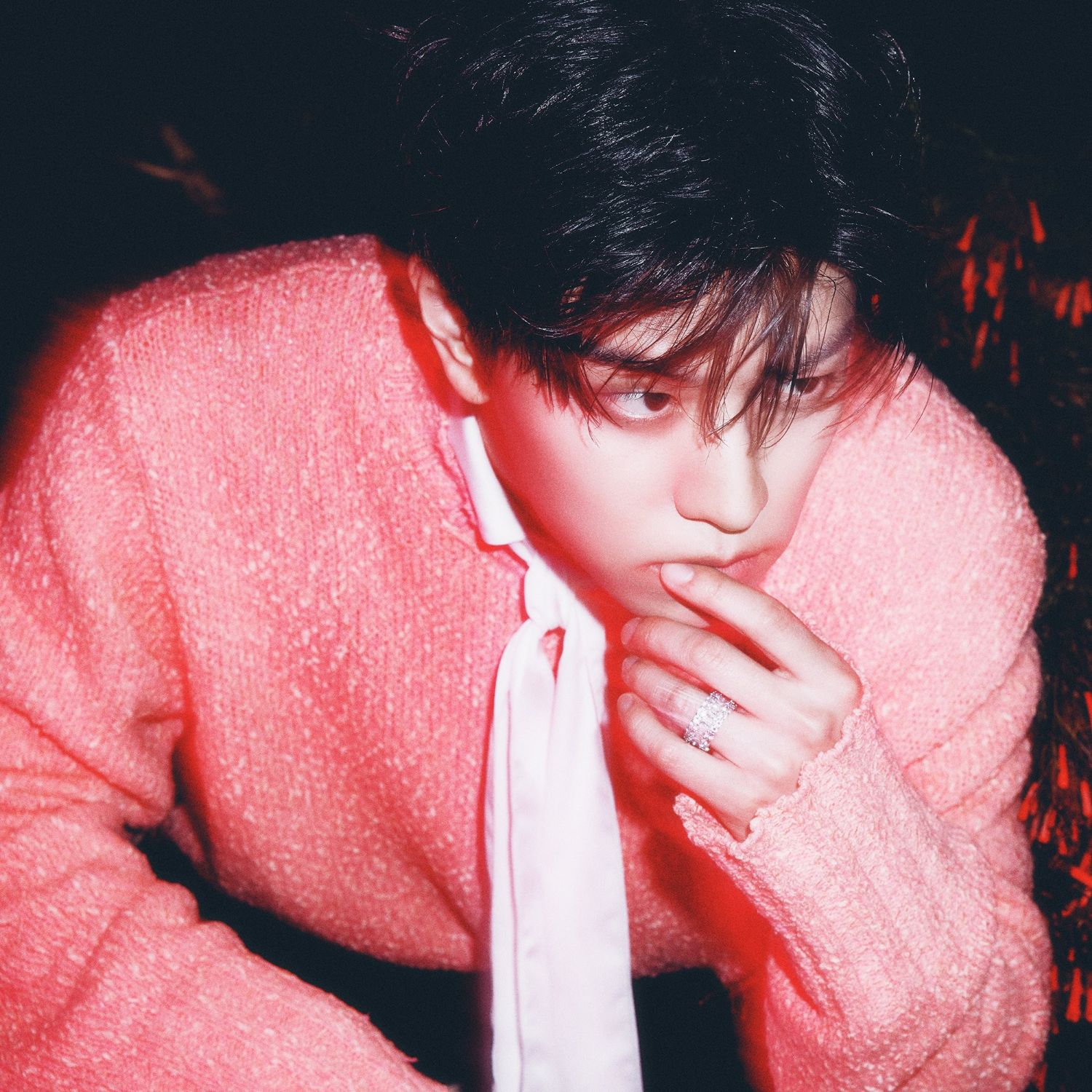 A moment captured by Stray Kids's fan