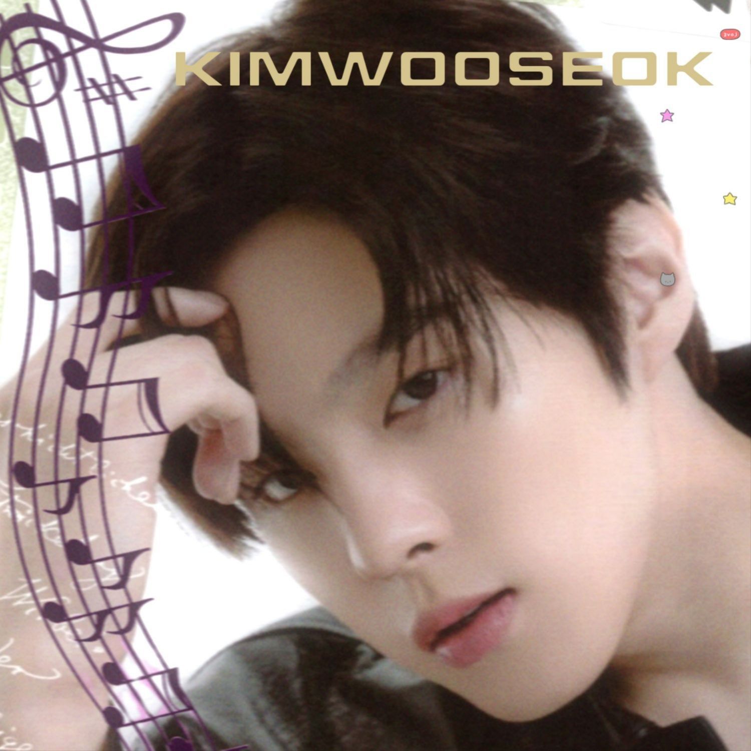 Behind-the-scenes cut of Kim Wooseok
