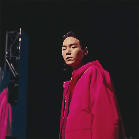 Recent activity shot of SUGA (BTS)